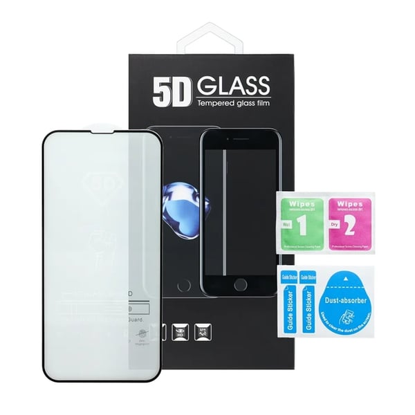 Xiaomi 14 Karkaistu Lasinen Näytönsuoja 5D Full Glue - Musta