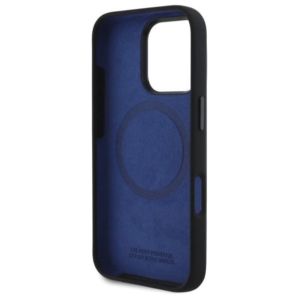 BMW Mobilskal till iPhone 16 Pro MagSafe Silikon Hexagon Blå Line