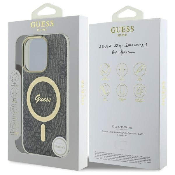 Guess Mobilskal till iPhone 16 Pro MagSafe IML 4G - Svart