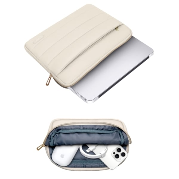 Tech-Protect Laptop 15-16" taske til bærbar computer Puffy - Sand