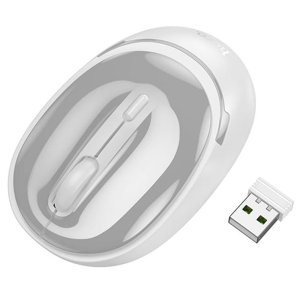 Hoco Trådløs Mus 2.4G 1600 DPI GM34 - Hvid