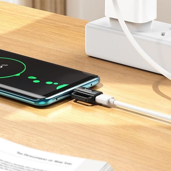 Hoco Adapter OTG USB-C Till Lightning 3A UA31E - Svart