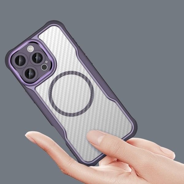 Mobilskal till iPhone 16 Pro Max MagSafe Silikon Leading - Lila