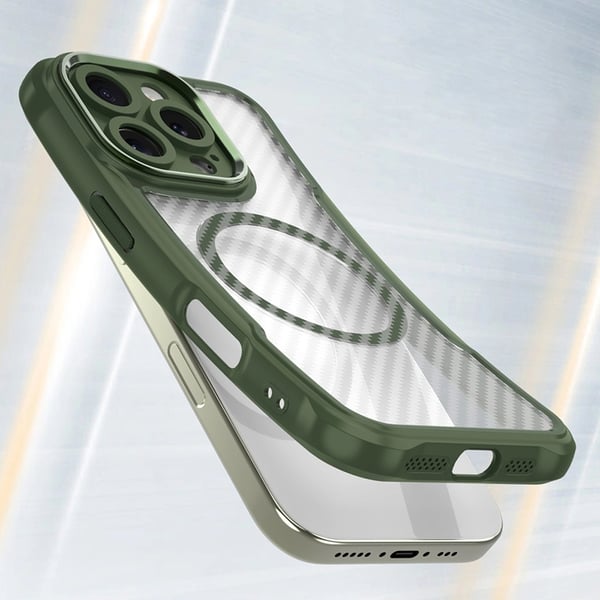 Mobilskal till iPhone 16 Pro Max MagSafe Silikon Leading - Grön
