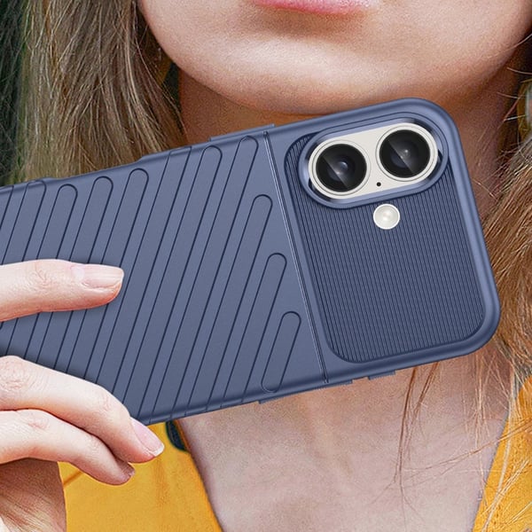 Mobilskal till iPhone 16 Silikon Thunder - Blå