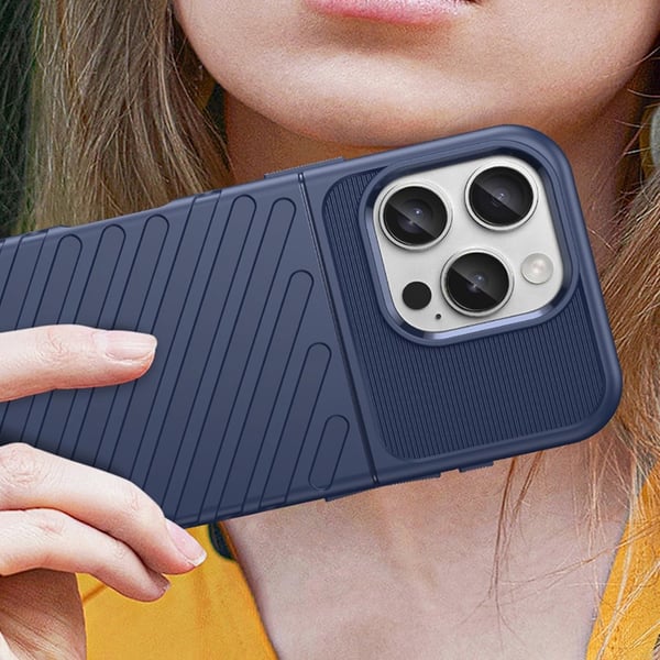 Mobilskal till iPhone 16 Pro Max Silikon Thunder - Blå