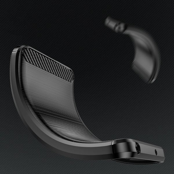 Mobilskal till iPhone 16 Pro Silikon Carbon - Svart