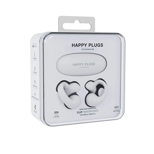 Happy Plugs TWS In-Ear Hörlurar Clip OWS - Vit
