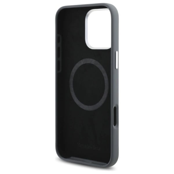 Mercedes Mobilskal till iPhone 16 Pro Max MagSafe Silikon Vertical Stripes - Grå