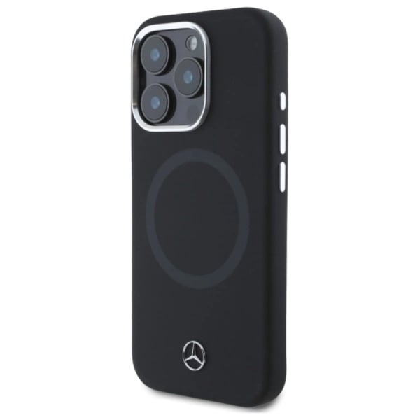 Mercedes Mobilskal till iPhone 16 Pro MagSafe Silikon Tonal Logo - Svart