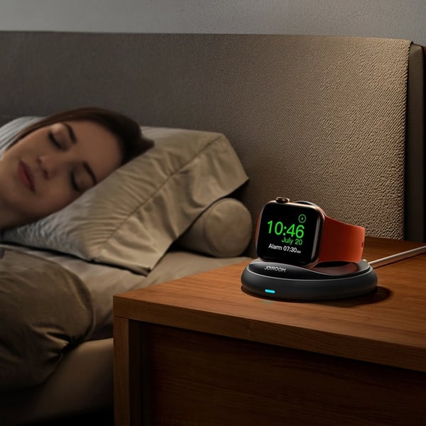 Joyroom Hopfällbar Trådlös Laddare för Apple Watch - Svart