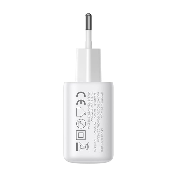 Joyroom Hurtigoplader 20W 2xUSB-C PD QC 3.0 - Hvid
