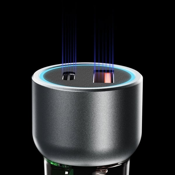 Dudao Billaddare 30W USB-C USB-A - Grå