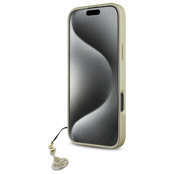 Guess Mobilskal till iPhone 16 Pro 4G Charms Collection - Brun