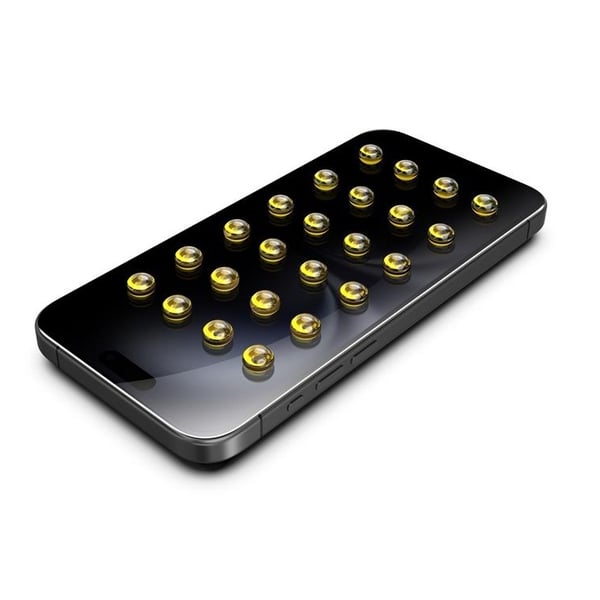 BOOM iPhone 16 Plus Privacy Härdat Glas Skärmskydd 2st