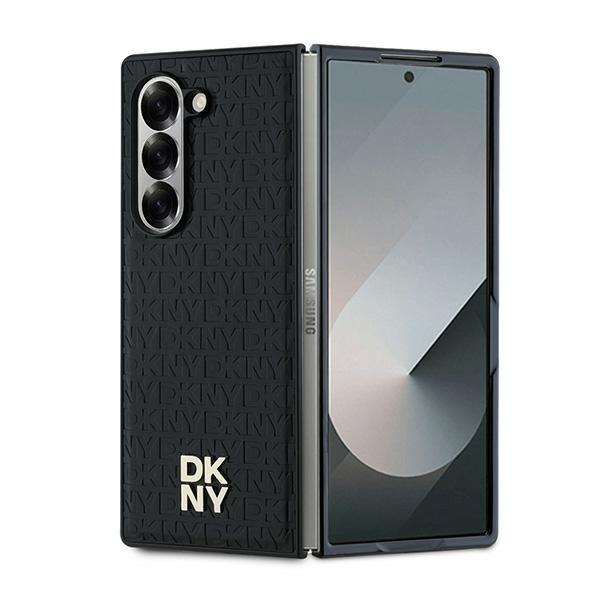 DKNY Mobilskal till Galaxy Z Fold 6 Repeat Pattern Stack Logo - Svart