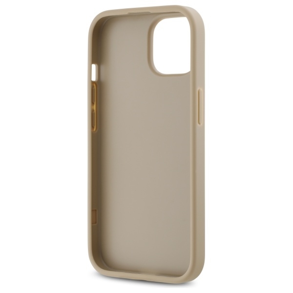 DKNY Mobilskal till iPhone 15 Plus Quilted Stack Logo - Beige