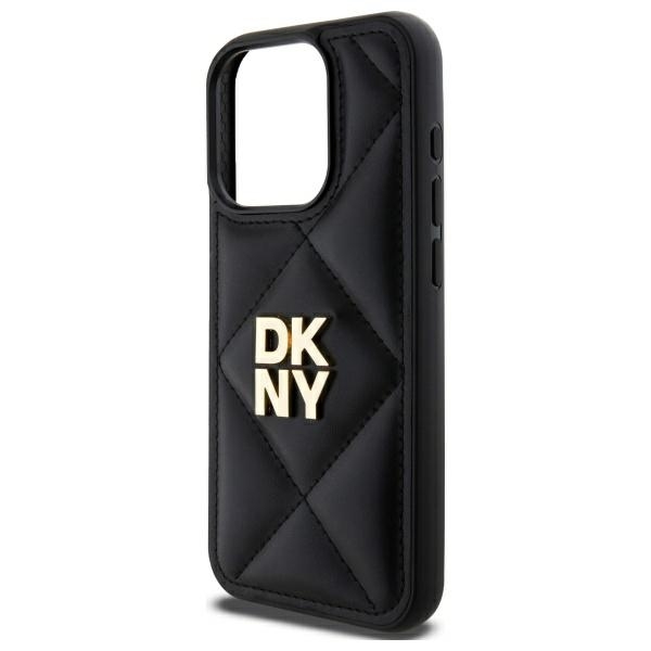 DKNY Mobilskal till iPhone 15 Pro Quilted Stack Logo - Svart