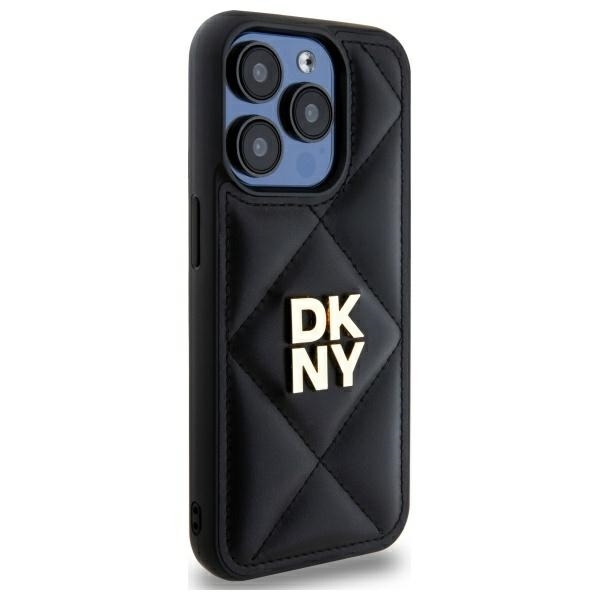 DKNY Mobilskal till iPhone 15 Pro Max Quilted Stack Logo - Svart