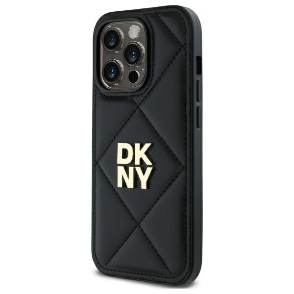DKNY Mobilskal till iPhone 14 Pro Quilted Stack Logo - Svart