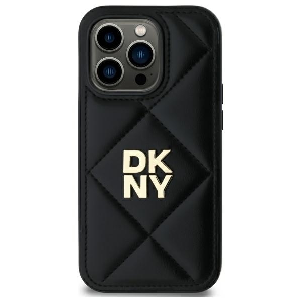 DKNY Mobilskal till iPhone 14 Pro Max Quilted Stack Logo - Svart