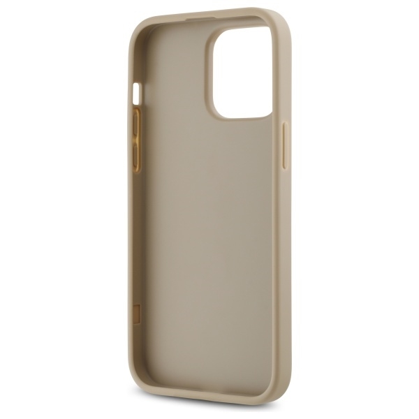 DKNY Mobilskal till iPhone 14 Pro Quilted Stack Logo - Beige
