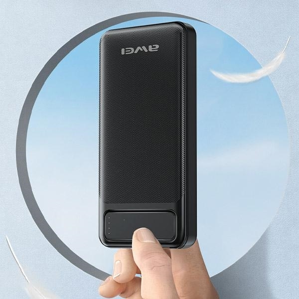 Awei Powerbank 10000mAh 2xUSB 2.1A - Svart