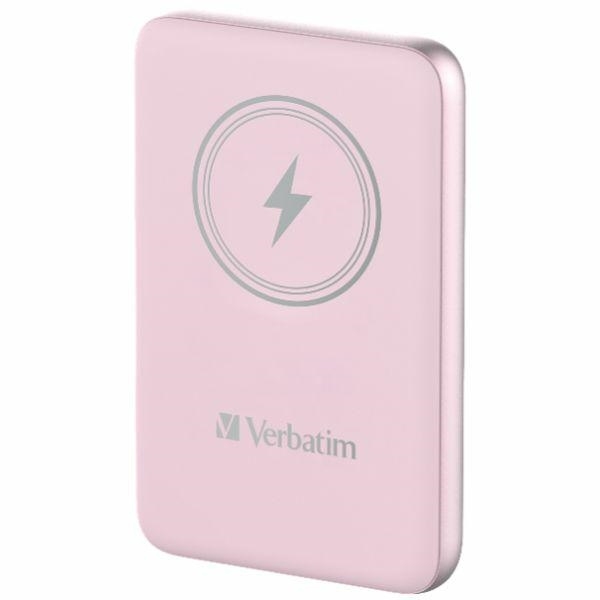 Verbatim Magnetisk Trådløs Powerbank 5000mAh 15W - Lyserød