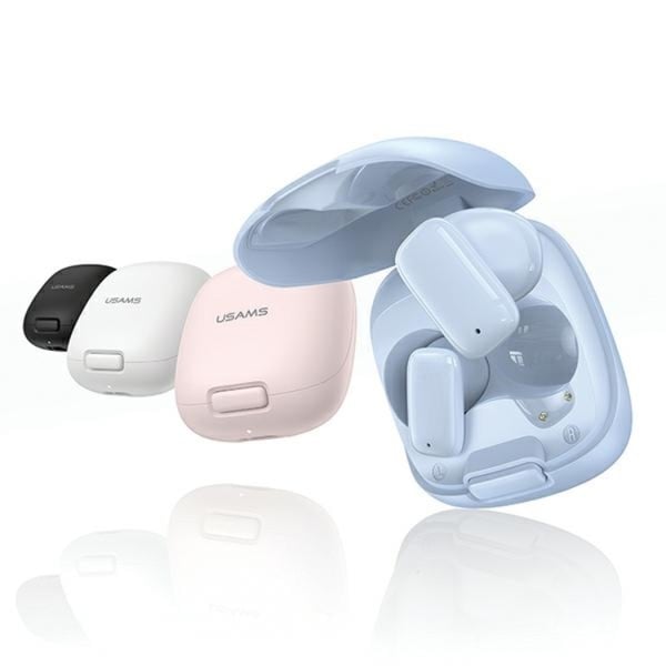 USAMS In-Ear øretelefoner Bluetooth TWS ID-serie - hvid
