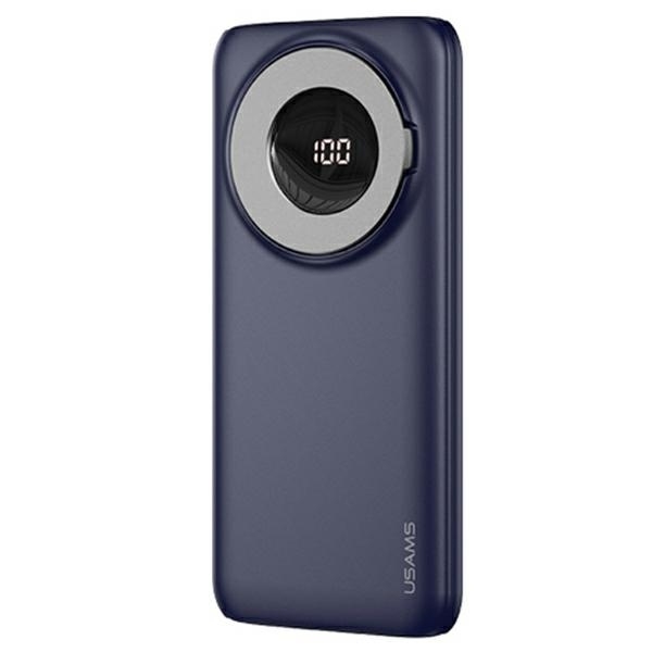 USAMS Magnetisk Trådlös Powerbank 10000mAh 20W PD QC 3.0 - Blå