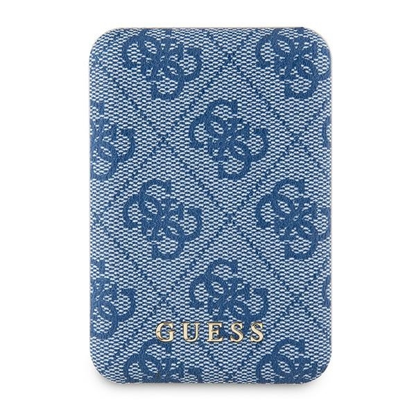 Guess Trådløs MagSafe Powerbank 5000mAh 15W 4G Metal Logo - Blå