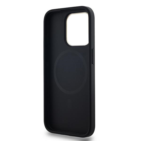 DKNY Mobilskal till iPhone 15 Pro Max MagSafe Läder Checkered Mono - Svart