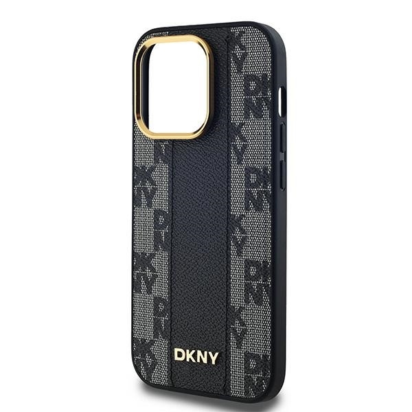 DKNY Mobilskal till iPhone 14 Pro Max MagSafe Läder Checkered Mono - Svart