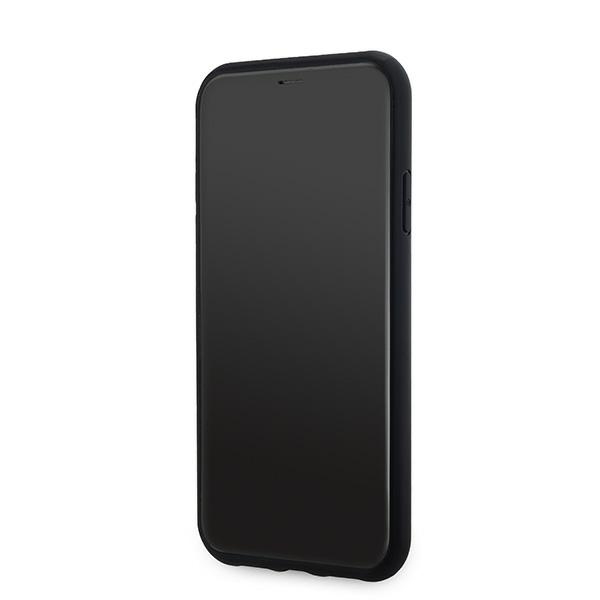 DKNY Mobilskal till iPhone 11/XR MagSafe Läder Checkered Mono - Svart
