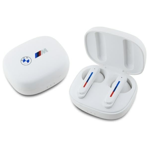 BMW In-Ear Hörlurar TWS Printed Logos - Vit