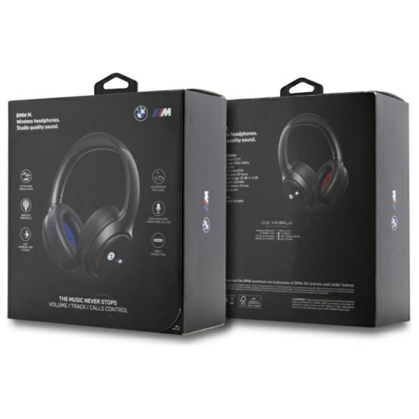 BMW On-Ear Hörlurar TWS Encmetal Logos - Svart