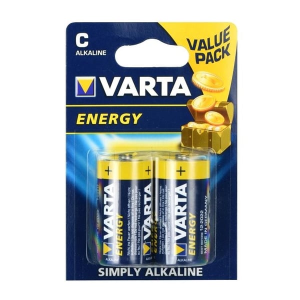 Varta 2-st Alkaliskt Batteri R14 (Type C) Superlife