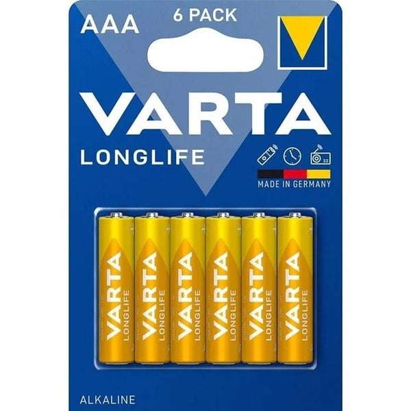 Varta 6-stk alkalisk batteri R3 (AAA) Longlife