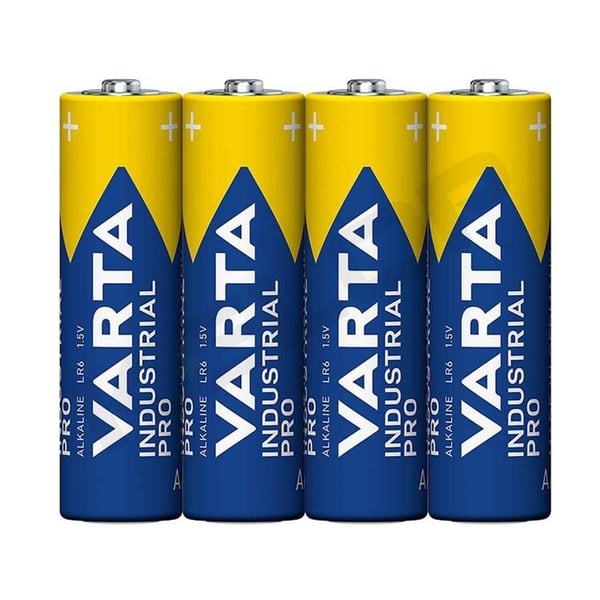 Varta 4-stk alkalisk batteri R6 (AA) Industrial Pro