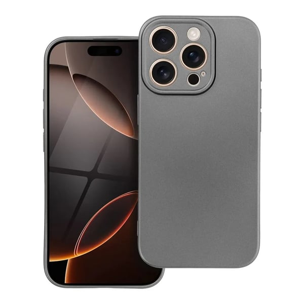 Telefontaske til iPhone 16 Pro Max Metallic - Grå