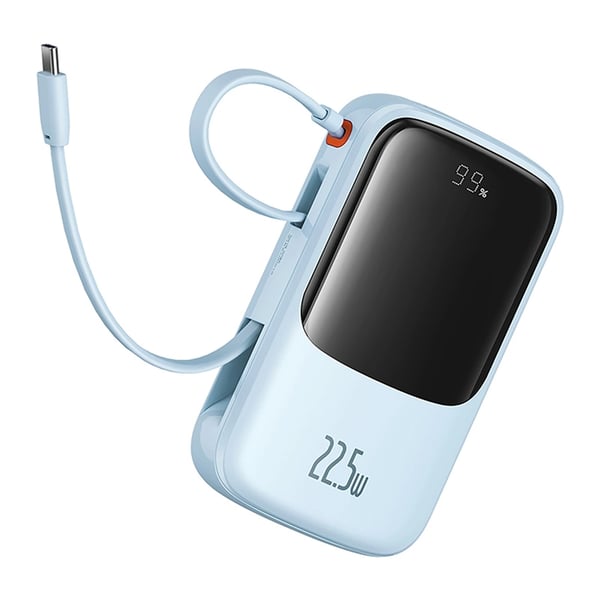 Baseus Powerbank 10000 mAh 22.5W USB-C Qpow Pro Plus - Blå