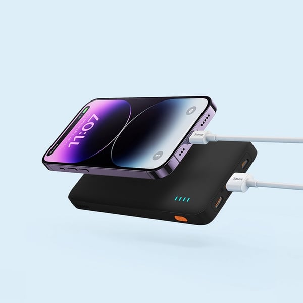 Baseus Powerbank 10000 mAh 20W Med USB-A Till USB-C Kabel - Svart