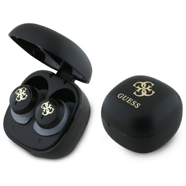 Guess TWS In-Ear Hörlurar Bluetooth Iridescent 4G Printed Logo - Svart Guess TWS In-Ear Hörlurar Bluetooth Iridescent 4G Printed Logo - Svart
