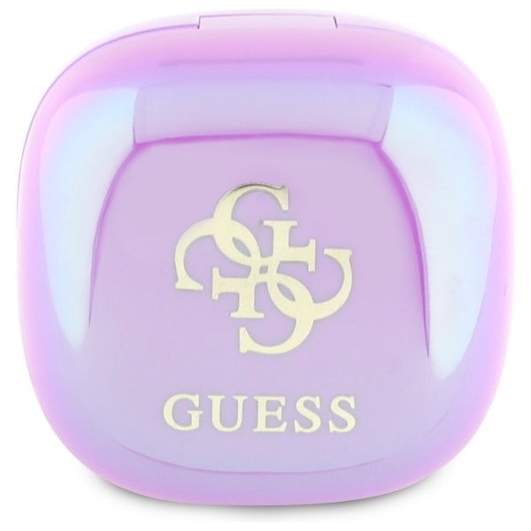 Guess TWS øretelefon Bluetooth iriserende 4G trykt logo - lilla