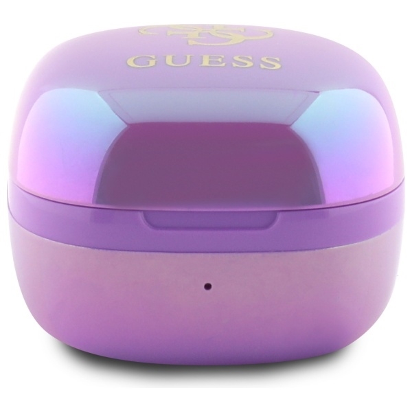 Guess TWS øretelefon Bluetooth iriserende 4G trykt logo - lilla