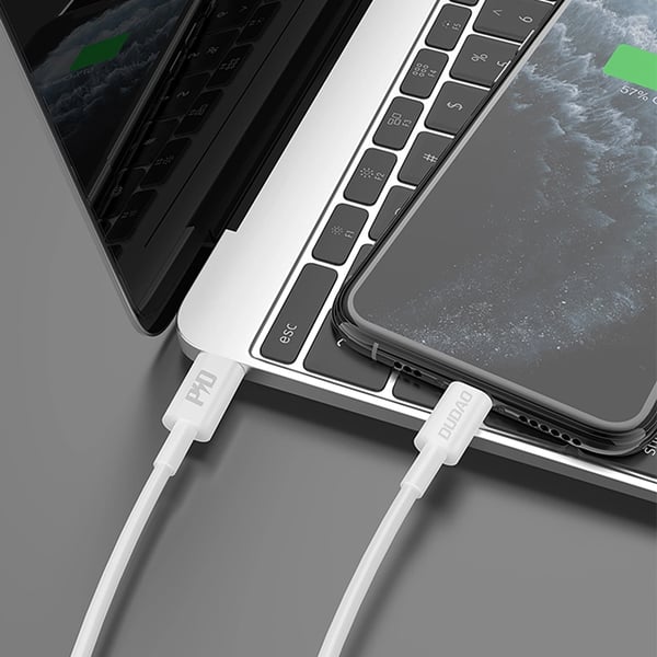 Dudao L6X USB-C - Lightning PD 20W 1m Kabel - Vit