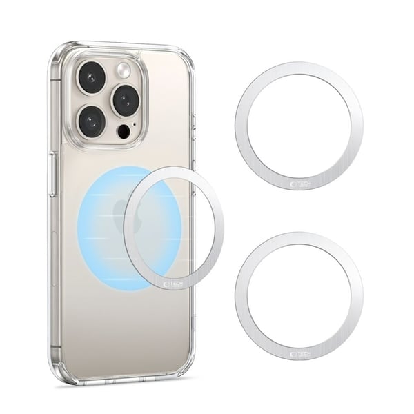 Tech-Protect 2in1 MagSafe Magnetisk Ring - Silver