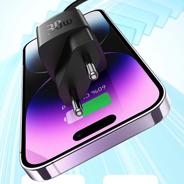 Baseus Snabbladdare 30W USB-C Cube Pro - Svart