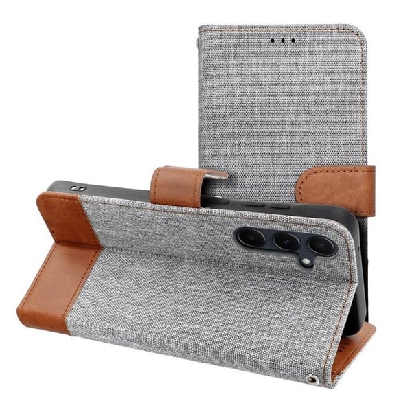 Galaxy S25 Plus Plånboksfodral Jeans - Grå