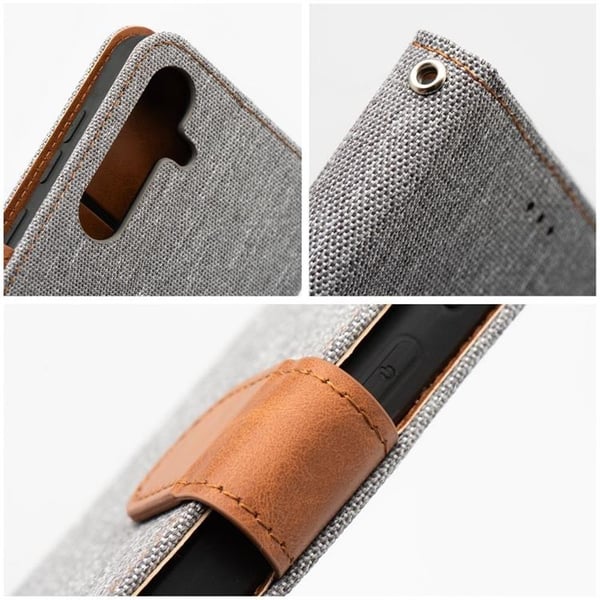 Galaxy A15 5G/4G Plånboksfodral Jeans - Grå